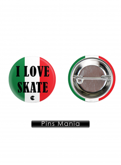 Pin I Love Skate Italia